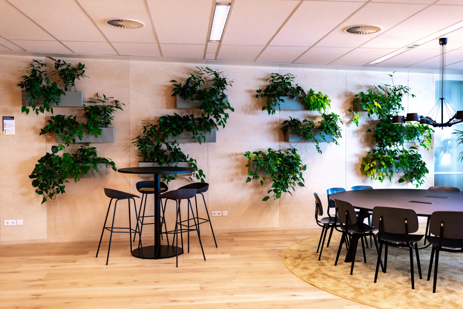 kantoor met beplanting