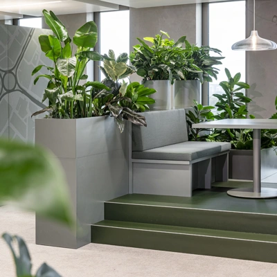 Flexplek met beplanting